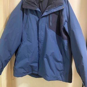Northface two in one jacket, size XXL, blue